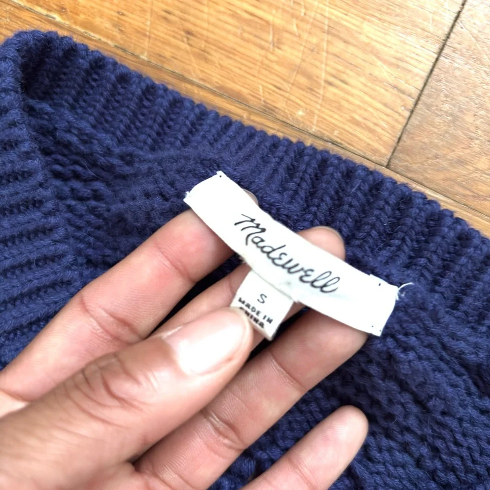 Madewell Deep Blue Knit Sweater Vest - Picture 4 of 4